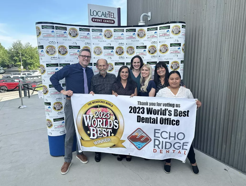 2023 World's Best Dental Office banner with the Team